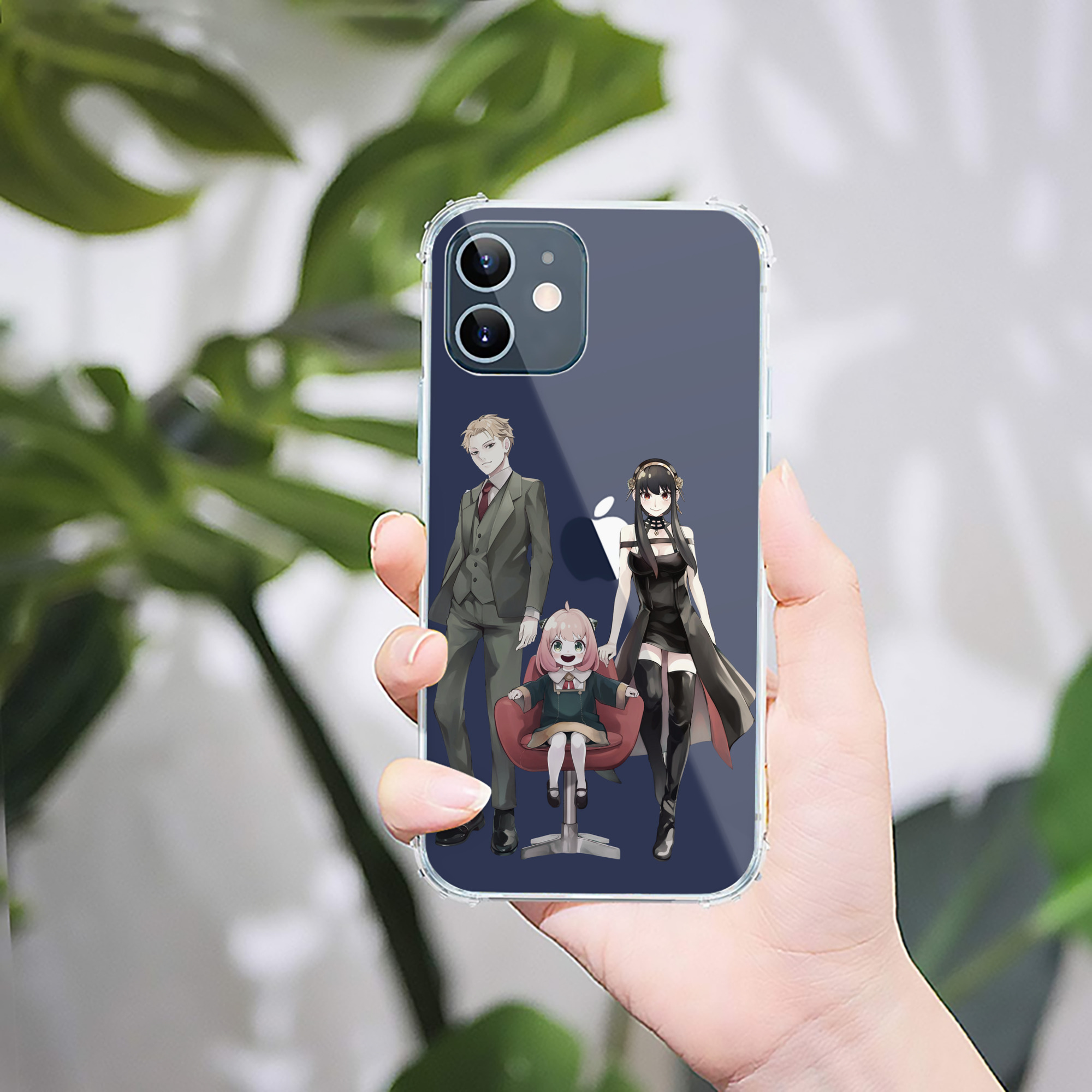 （画像用） SPY×FAMILY间谍家家酒 【iPhone 12シリーズ対応】透明スマホケース（クリアソフトケース）
